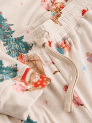 Oatmeal Hamish The Highland Cow Family Matching Christmas Cosy Long Sleeve Pyjamas - Image 2 of 3