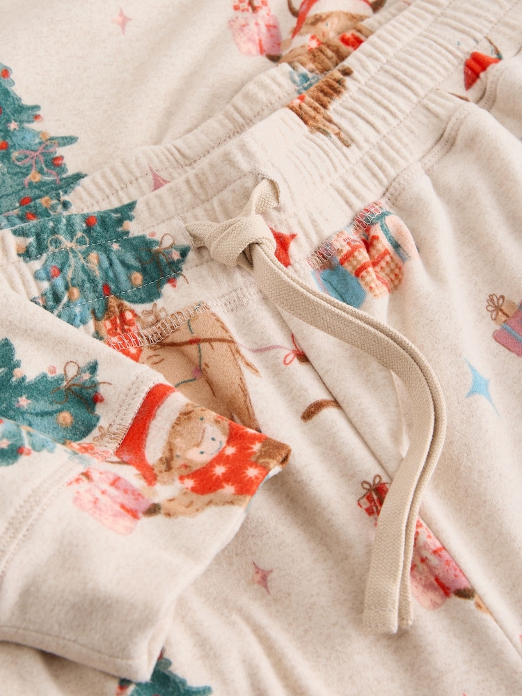 Oatmeal Hamish The Highland Cow Family Matching Christmas Cosy Long Sleeve Pyjamas - Image 2 of 3 Oatmeal Hamish The Highland Cow Family Matching Christmas Cosy Long Sleeve Pyjamas - Image 2 of 3