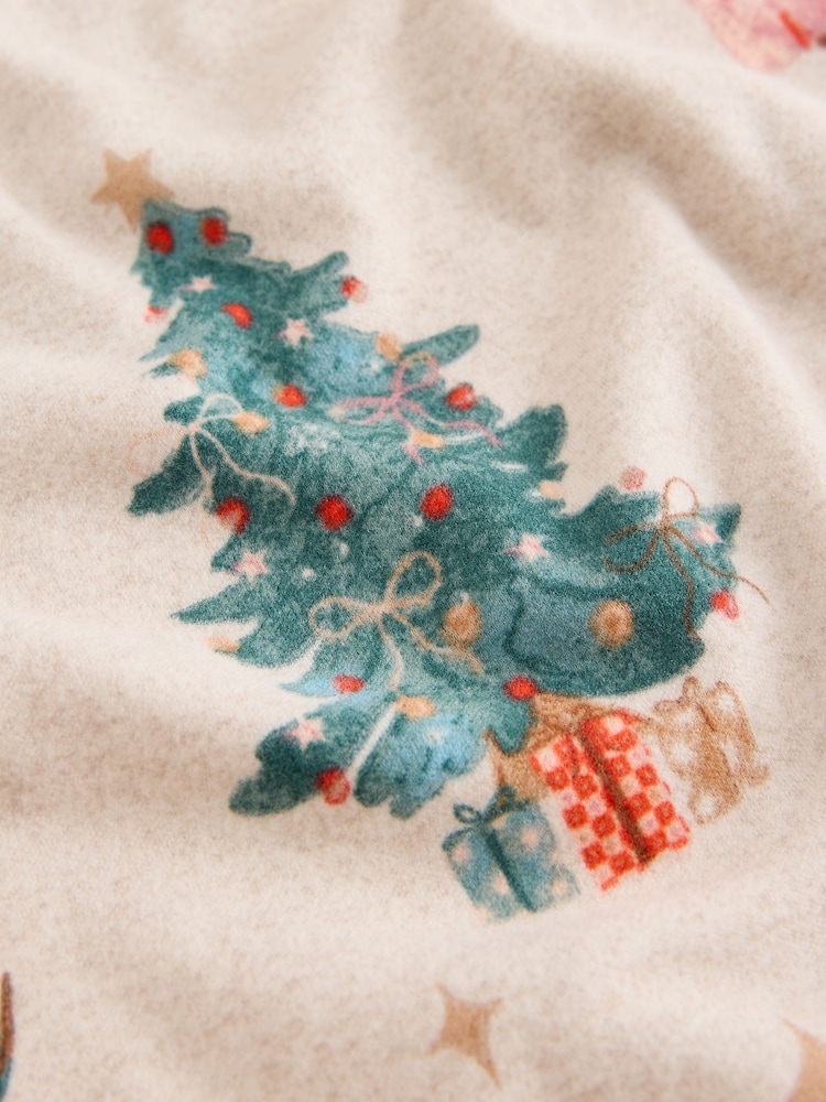 Oatmeal Hamish The Highland Cow Family Matching Christmas Cosy Long Sleeve Pyjamas - Image 3 of 3 Oatmeal Hamish The Highland Cow Family Matching Christmas Cosy Long Sleeve Pyjamas - Image 3 of 3