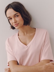 Pink Floral Short Sleeve Pyjamas - Image 5 of 6