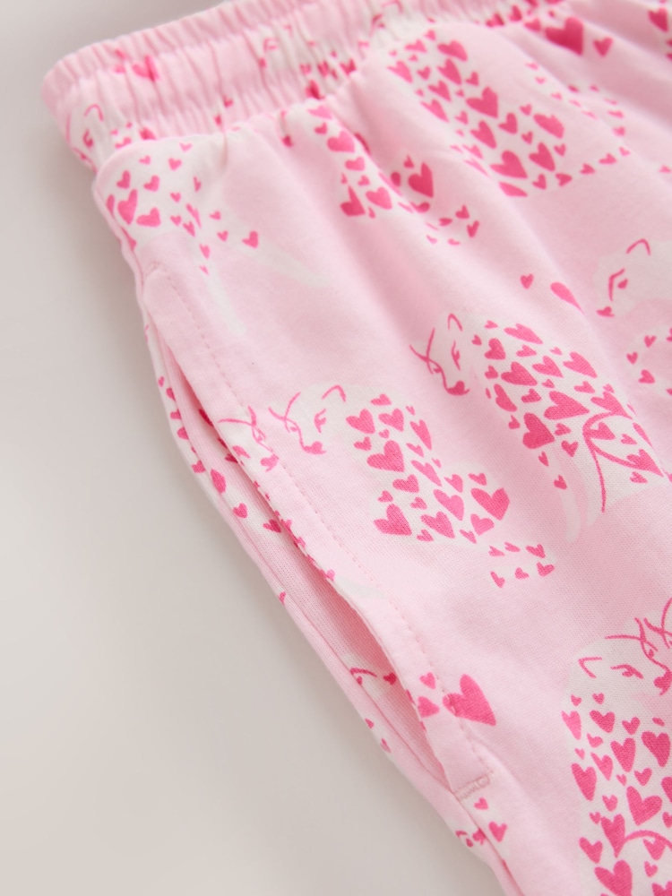 Pink Leopard Jersey Button Through Pyjamas - Image 10 of 10 Pink Leopard Jersey Button Through Pyjamas - Image 10 of 10