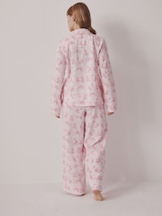 Pink Leopard Jersey Button Through Pyjamas - Image 2 of 10