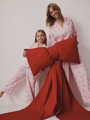 Pink Leopard Jersey Button Through Pyjamas - Image 4 of 10