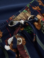 Navy Dog Matching Family Christmas Long Sleeve Pyjamas - Image 3 of 3