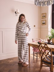 ধূসর Stripe - Rugby Long Sleeve Pyjamas - 11এর মধ্যে 1 ছবি