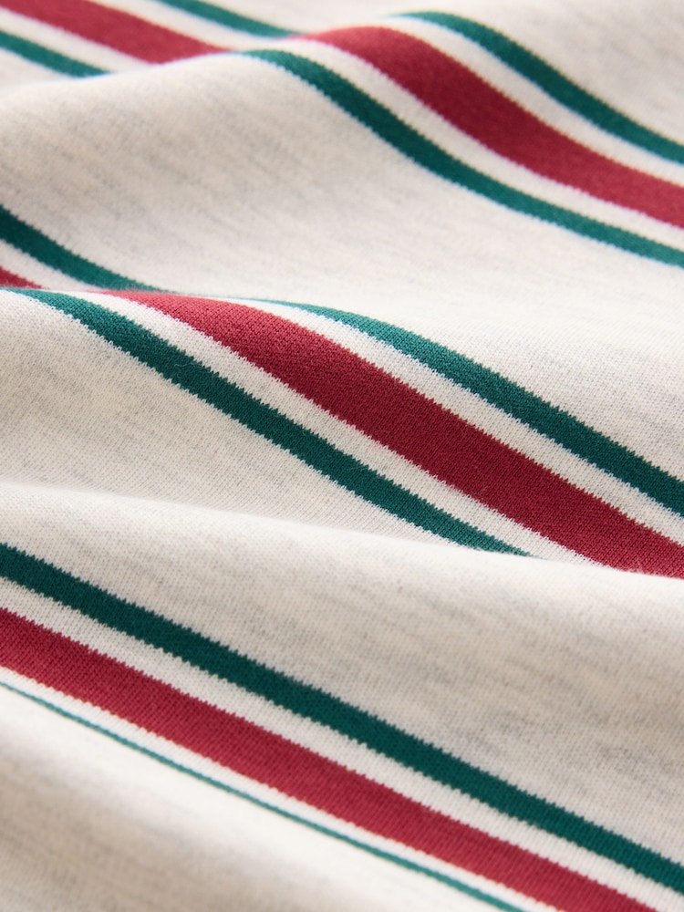 ধূসর Stripe - Rugby Long Sleeve Pyjamas - 11এর মধ্যে 11 ছবি