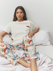 Ecru Holiday Short Sleeve Pyjamas - Image 1 of 5