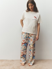 Ecru Holiday Short Sleeve Pyjamas - Image 2 of 5