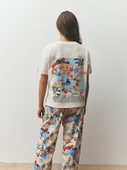 Ecru Holiday Short Sleeve Pyjamas - Image 4 of 5
