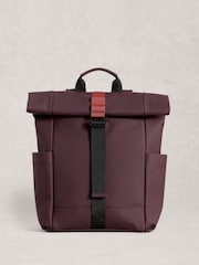 White Stuff Purple Alex Rubberised Backpack - Image 1 of 3