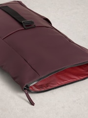 White Stuff Purple Alex Rubberised Backpack - Image 3 of 3