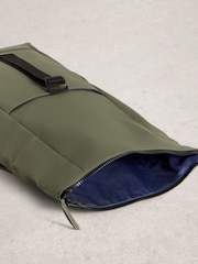 White Stuff Green Alex Rubberised Backpack - Image 3 of 3