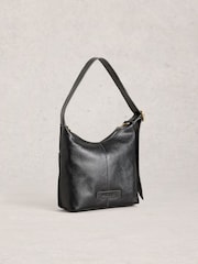 White Stuff Black Mini Sophia Leather Cross-Body Bag - Image 1 of 4