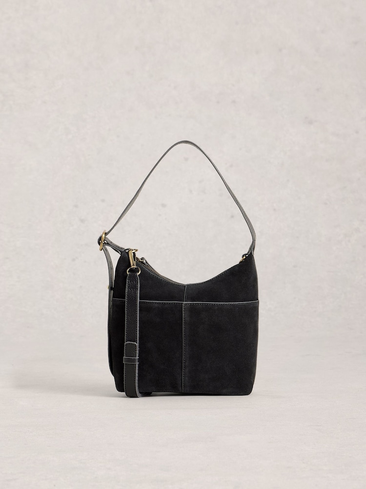 White Stuff Black Mini Sophia Leather Cross-Body Bag - Image 2 of 4