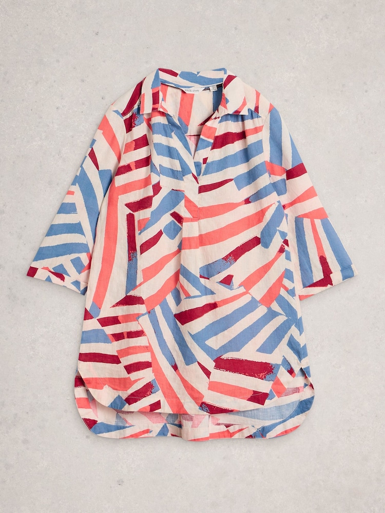 White Stuff White Bianca Linen Tunic - Image 1 of 2 White Stuff White Bianca Linen Tunic - Image 1 of 2