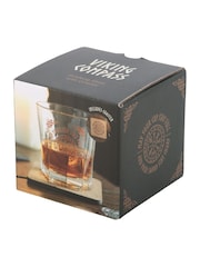 Something Different Clear Viking Compass Lowball Drinking Glass with Coaster - Image 4 of 4