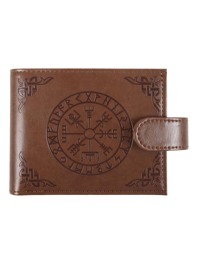 Something Different Brown Viking Compass Faux Leather Wallet - Image 2 of 4