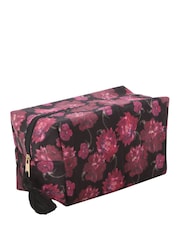 Something Different Black Dark Romance Floral Print Makeup Bag - Image 2 of 4