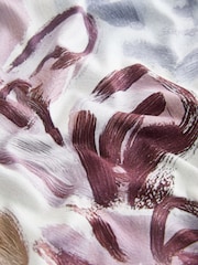 Purple/ Green Large Scale Floral Cosy Long Sleeve Pyjamas - Image 6 of 7