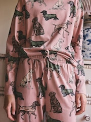 Pink Dogs Long Sleeve Pyjamas - Image 5 of 8