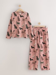 Pink Dogs Long Sleeve Pyjamas - Image 6 of 8