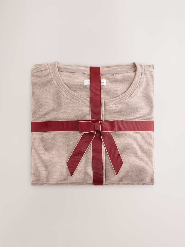 Neutral - Pijama Henley de manga larga de Tela waffle. - Imagen 2 de 4 Neutral - Pijama Henley de manga larga de Tela waffle. - Imagen 2 de 4