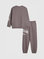 River Island Grey Sweatshirt & Joggers Set - Image 2 of 5