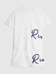 River Island White River T-Shirt & Short Set - Image 3 of 5