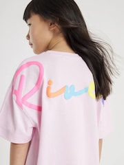 River Island Pink T-Shirt & Kickflare Set - Image 1 of 4