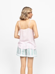 Cyberjammies Green Printed Stripe Cami & Shorts Set - Image 2 of 3