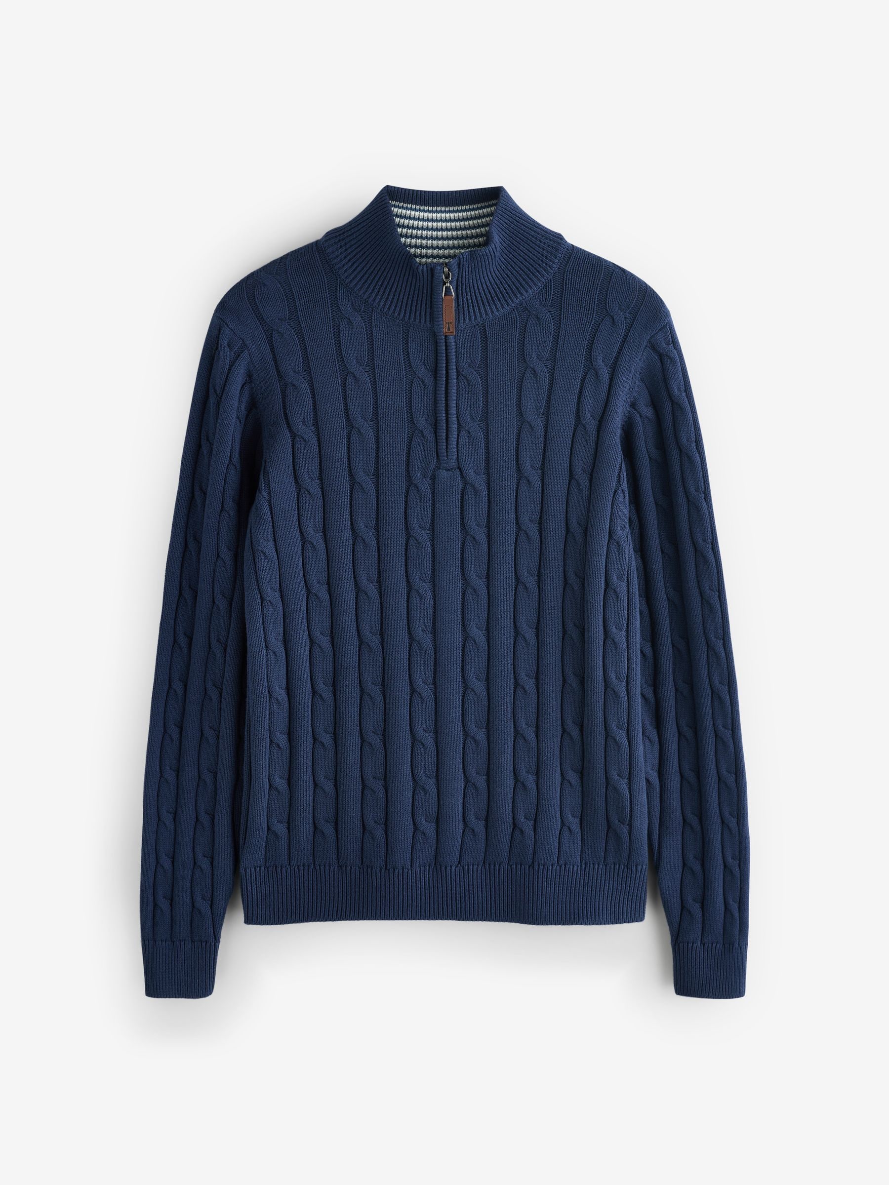 Buy Saltwell Blue Cable Knit Quarter Zip Jumper from Next USA