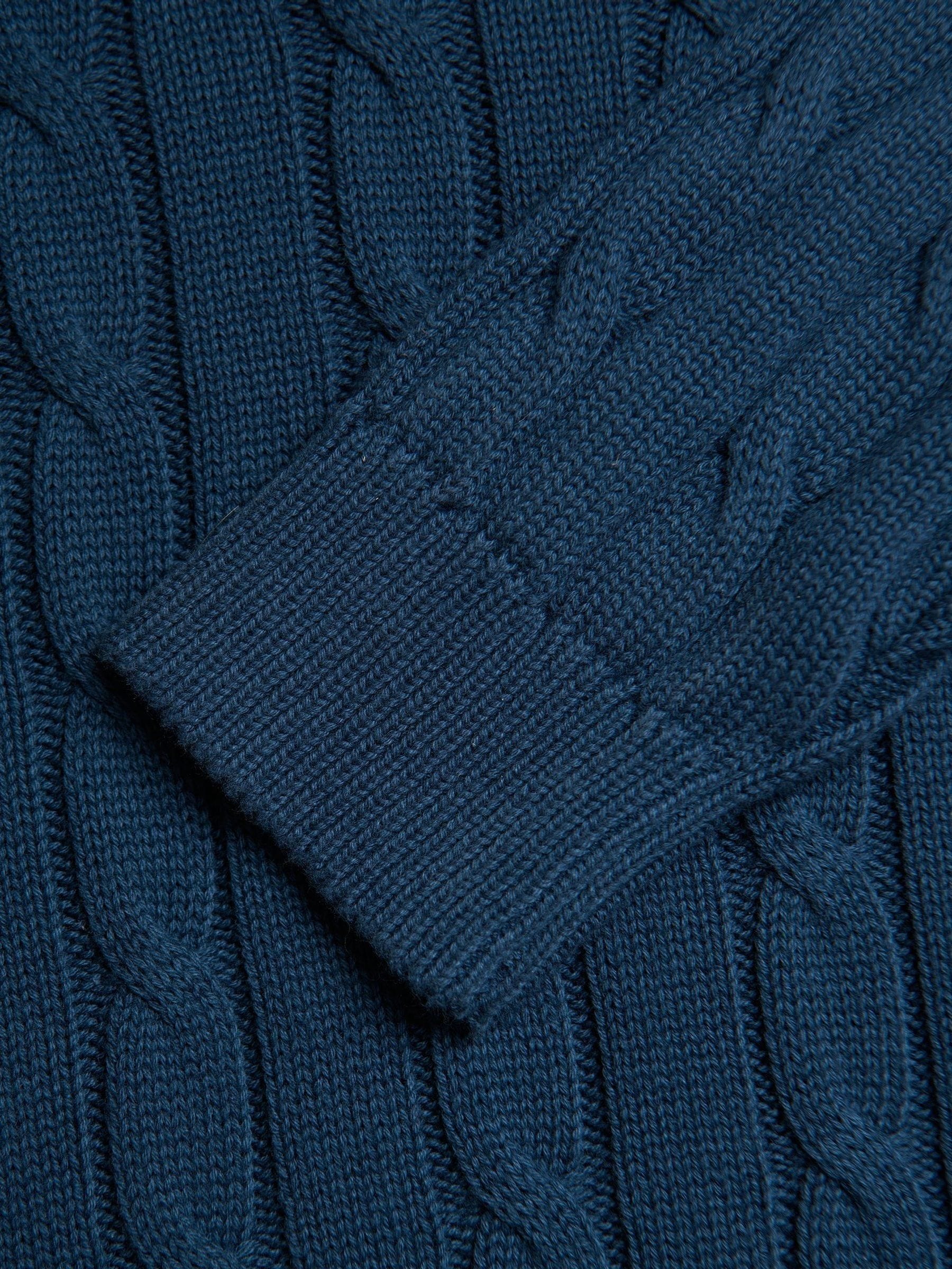 【XL】SEESEECREW KNIT (KNIT SEW) NAVY シーシー Buy Saltwell Blue Cable Knit Quarter Zip Jumper from Next USA