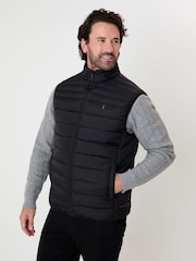 ブラック - Saltwell Quilted Puffer Gilet - 画像 1 / 5