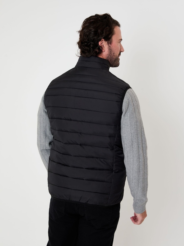 ブラック - Saltwell Quilted Puffer Gilet - 画像 2 / 5