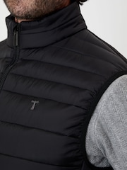 ブラック - Saltwell Quilted Puffer Gilet - 画像 4 / 5