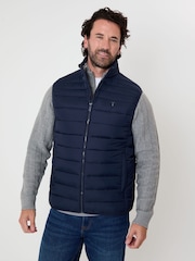 Saltwell Blue Quilted Puffer Gilet - Image 1 of 6