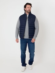 Saltwell Blue Quilted Puffer Gilet - Image 3 of 6