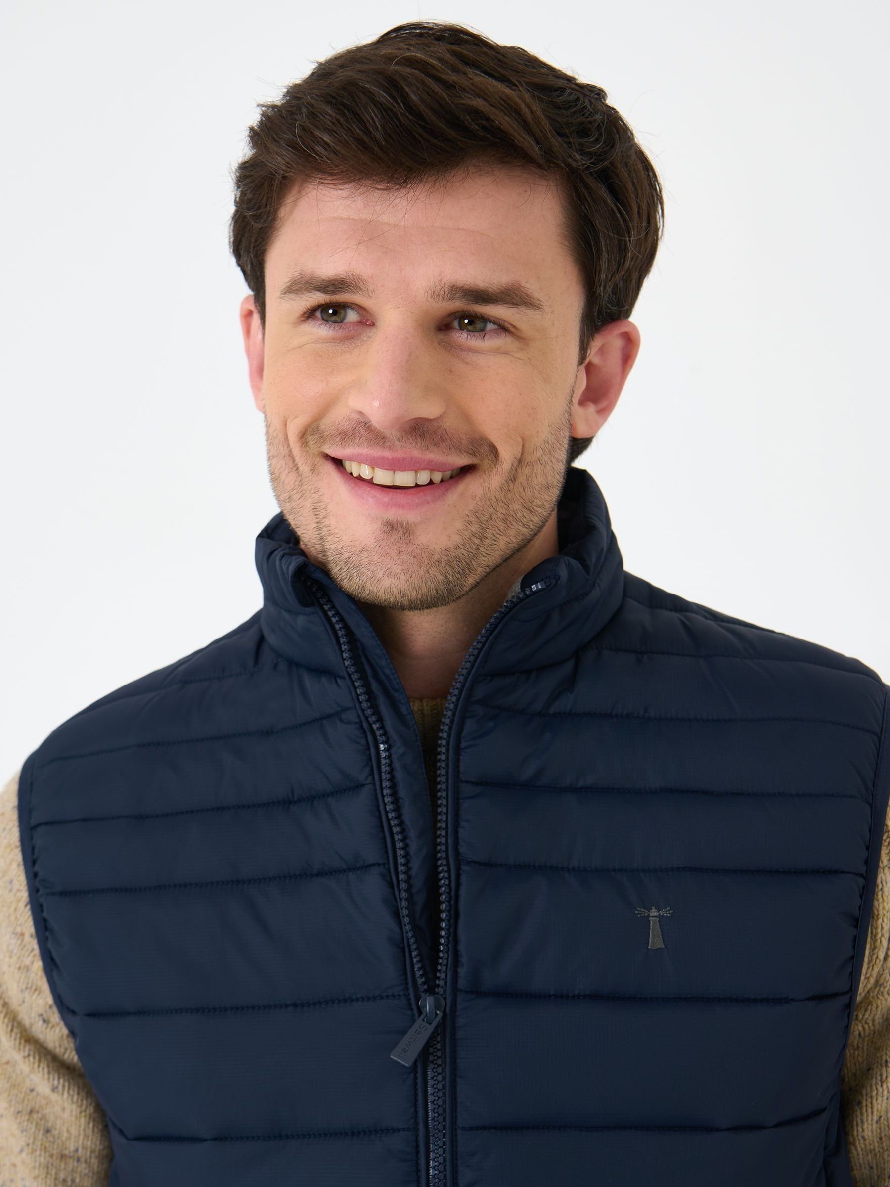 Buy Saltwell Blue Quilted Puffer Gilet from the Next UK online shop