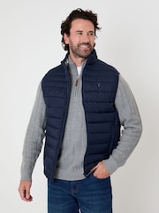 Saltwell Blue Quilted Puffer Gilet - Image 6 of 6