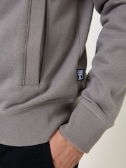Saltwell Grey Zip Through Hoodie - Image 5 of 5