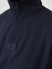 Saltwell Blue Quarter Zip Sweatshirt - Image 6 of 6