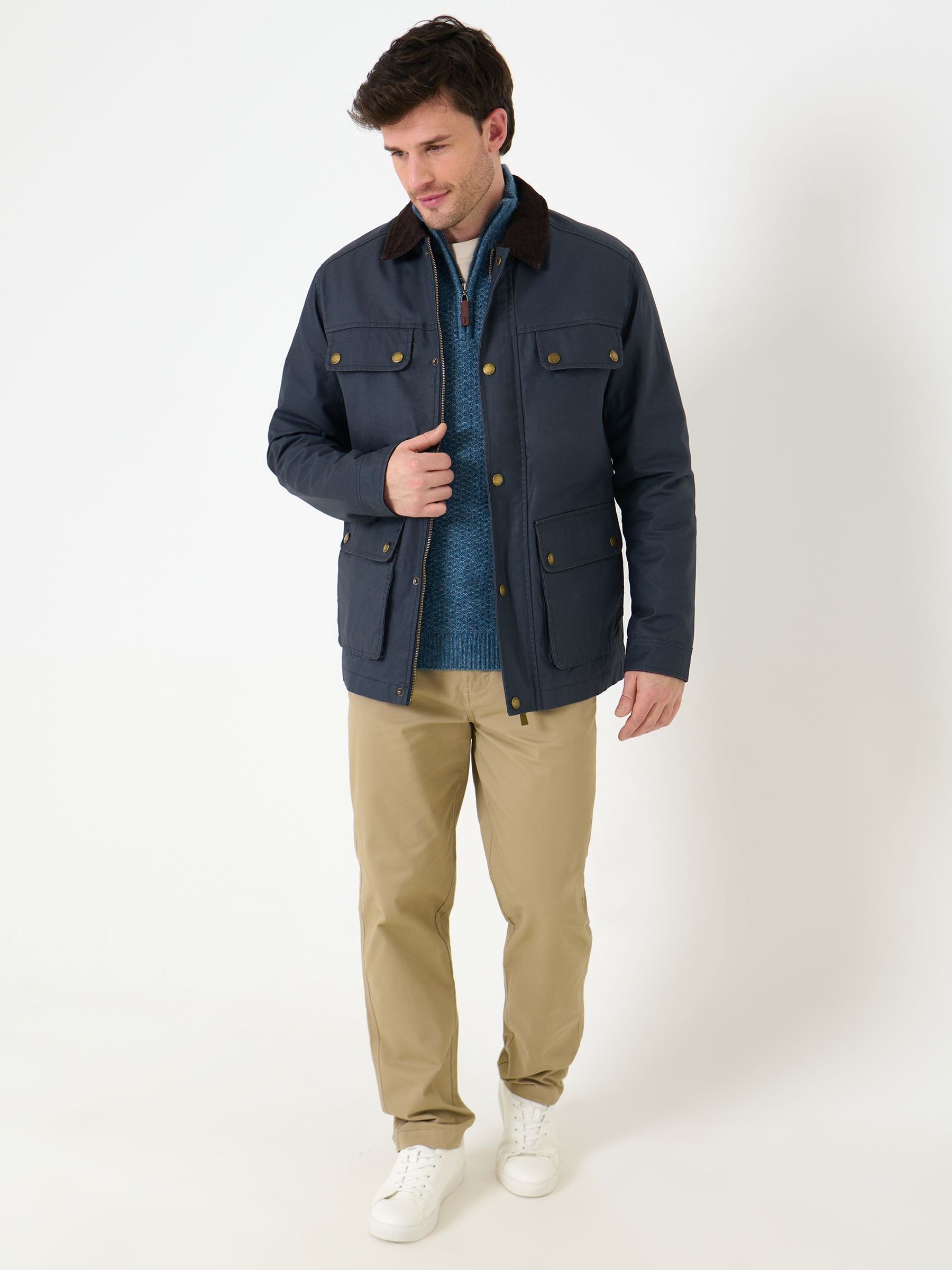 Buy Saltwell Blue Cord Collar Jacket from Next USA