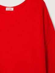 American Vintage Red Damsville Slouchy Knitted Jumper - Image 3 of 3