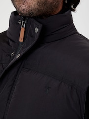 ブラック - Saltwell Stitch Detail Quilted Gilet - 画像 4 / 6