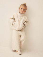 Stone Wide Leg Sweat Joggers (3mths-7yrs) - Image 2 of 8