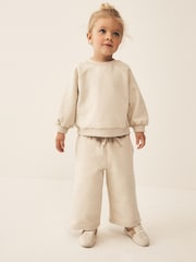 Stone Wide Leg Sweat Joggers (3mths-7yrs) - Image 4 of 8