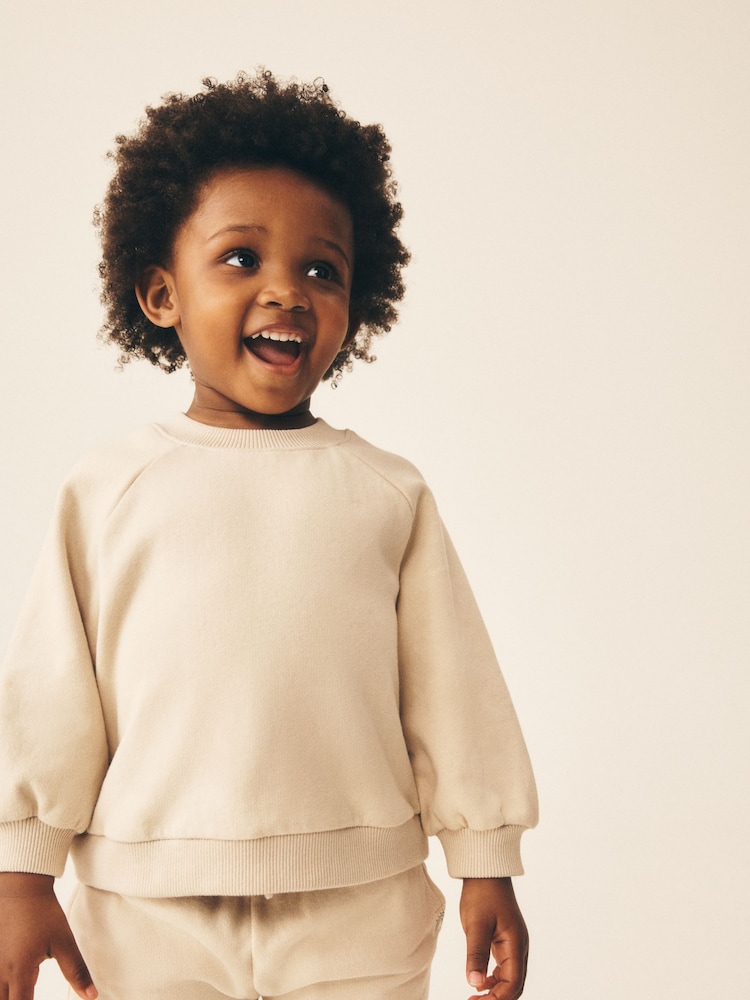 Stone Crew Neck Sweatshirt (3mths-7yrs) - Image 1 of 3 Stone Crew Neck Sweatshirt (3mths-7yrs) - Image 1 of 3