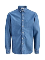JACK & JONES Stanley Denim Long Sleeve Shirt - Obrázek 1 z 4