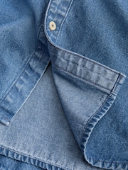JACK & JONES Blue Stanley Denim Long Sleeve Shirt - Image 9 of 10