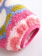 Pink/Blue Flowers Half Zip Fleece (3mths-7yrs) - Image 9 of 9